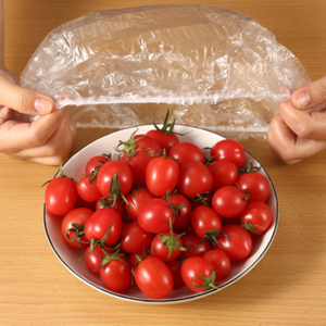 Film alimentaire élastique jetable en plastique pour réfrigérateur et cuisine, couvre-bol de conservation des aliments frais, vente en gros - Product Image 2