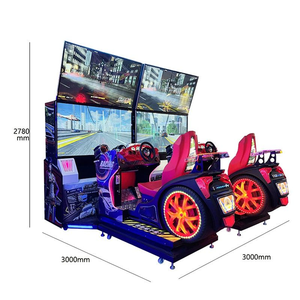 Máquina de Juego de Carreras de Autos Arcade en Inglés, de Cuatro Pantallas, de Acero Inoxidable, Operada con Monedas, para Interiores, la Más Vendida - Product Image 6