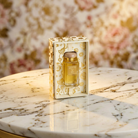 Flacon de parfum de luxe vide 30 ml, boîte rigide rectangulaire avec inserts en satin et doublure en éponge, emballage cadeau recyclable