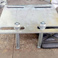 Plaque de base en acier au carbone pré-encastré haute résistance pour fondations de bâtiments et murs-rideaux