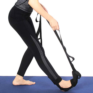 Yoga Stretching Strap Black High Elasticity For Leg Flexibility Training Unisex Fitness Body Shaping - Product Image 2