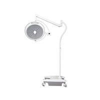 Lampe chirurgicale sans ombre à LED mobile verticale, électrique, CRI élevé 98, 45W, métal et plastique, classe II, pour usage dentaire et vétérinaire