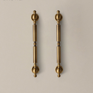 Massiver Messing Schrank griff und Knopf aus französischem Stil für Schubladen garderobe Möbel Türzug Hardware - Product Image 4