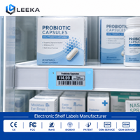 Etiqueta Electrónica de Precio LEEKA ESL de 2.13 Pulgadas, de Baja Temperatura, con Tinta Electrónica, para Farmacias, Refrigeradores y Almacenamiento en Frío