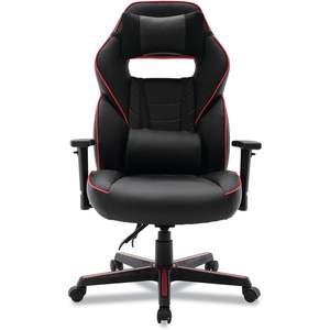 Alera BT-51593RED Ergonomic Racing Style <b>Gaming</b> <b>Chair</b> 15.91 to 19.8 In. Seat Height Black/Red - Product Image 2