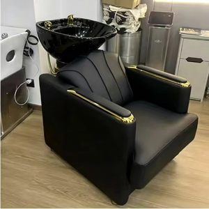 Sillón de peluquería de cerámica reclinable para lavado de cabello, para salón de belleza y barbería - Product Image 1