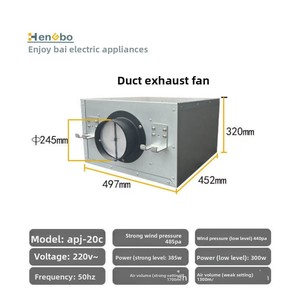 Ventilador Extractor <span class=keywords><strong>de</strong></span> Ductos <span class=keywords><strong>de</strong></span> Hierro Fundido Eléctrico <span class=keywords><strong>de</strong></span> 4-14 Pulgadas, Motor 100% <span class=keywords><strong>de</strong></span> Cobre, Alta Potencia, CA 220-240V, para <span class=keywords><strong>Cocinas</strong></span> Industriales y Comerciales - Product Image 2