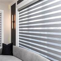Stores zébrés modernes jour et nuit à double tissu, réglables, occultants, à rayures translucides, avec commande Bluetooth pour la maison et le bureau