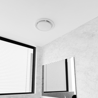 Extracteur d'air de plafond étanche de 10 pouces facile à installer pour toilettes et salles de bain, sans lumière