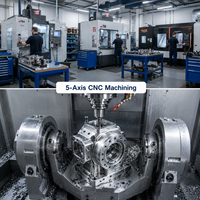 Usinage CNC de haute précision en acier, fraisage et tournage 5 axes, produits en acier inoxydable 304 OEM, service d'usinage CNC de métaux