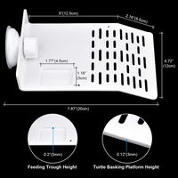 Plateforme de bain pour tortue EWE, plateforme de bain pour aquarium, quai pour animaux, étagère d'escalade pour reptiles, quai pour tortue, décoration flottante