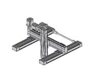 Bras robotisé à portique WEEMT XY, bras robotisé industriel automatique à 2 axes, vitesse maximale 250/500/1000/2000 (mm/s), précision 0,01 mm, 120 kg