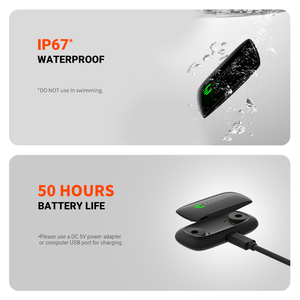 Moniteur de fréquence cardiaque HZ9 COOSPO HZ9, sangle de poitrine, capteur optique, étanche IP67, BLE 5.0 ANT+, autonomie de 50 heures, unisexe, fitness - Product Image 3