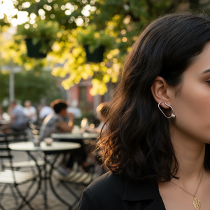 Vendita calda moda di tendenza geometrico di lusso foglia Punk orecchini pendenti per le donne rame ciondolo religioso all'ingrosso - Product Image 3