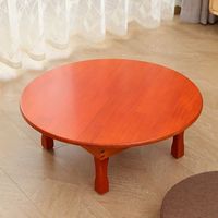 Table pliante en bois de style coréen moderne pour sol tatami, table basse de style japonais, mobilier d'appartement, table à manger pliable
