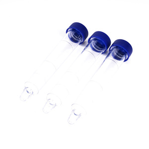 Tubes de collecte de sédiments urinaires à bouchon à vis Mike, fond pointu, ouverture plate, tubes à essai en plastique scellés - Product Image 1