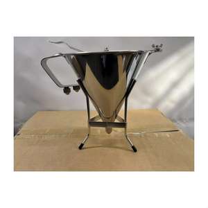 Distributeur de pâte à crêpes de cuisine en acier inoxydable SUNMAX avec support Entonnoir à piston de confiserie Pastr - Product Image 6