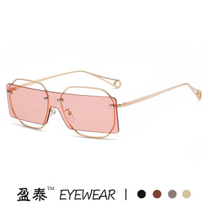 แว่นตาโลหะทรงแปลกตา ป้องกันรังสียูวี 400 กรอบเต็ม สำหรับทุกเพศ - Product Image 4