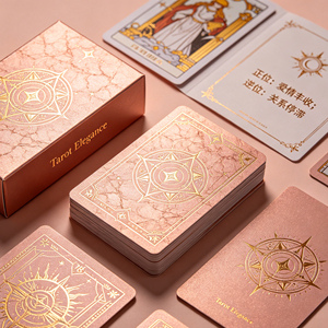 Jeu de cartes Oracle <span class=keywords><strong>Tarot</strong></span> personnalisé de haute qualité avec boîte à couvercle et base - Product Image 1