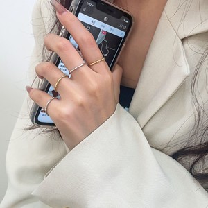 Yinruitai S925 Sterling Silver Bamboo Joint <b>Open</b> <b>Ring</b> Minimalist Design For Women Korean Style Fashion Jewelry - Product Image 4