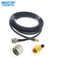 Cable Coaxial LMR240 50-4, Conector N Macho Hembra a SMA Macho, Conector N a RP SMA de Compresión para Cable Pigtail LMR-240, Extensión 4G 5G LTE