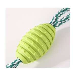 पालतू सामान कपास रस्सी डबल गांठ गेंद विरोधी दांत साफ करने वाले कुत्ते के खिलौने के लिए बिल्ली खिलौना - Product Image 4