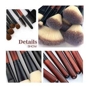 FYD, juego <span class=keywords><strong>de</strong></span> brochas <span class=keywords><strong>de</strong></span> maquillaje profesional <span class=keywords><strong>de</strong></span> 26 piezas, base Kabuki a la moda, mezcla <span class=keywords><strong>de</strong></span> pelo sintético en negro con logotipo personalizado - Product Image 2