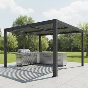 Cocina Exterior Modular de Acero Inoxidable Resistente y Duradera con Gazebo de Aluminio para Villa, Venta al por Mayor - Product Image 1