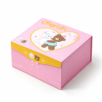 Boîte cadeau rigide pliable personnalisée avec design repliable pour l'emballage de cadeaux d'anniversaire et de fêtes
