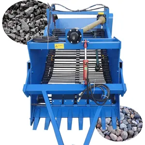 Pull Type Stone Picker Machine with Tractor Potato Stone Collecting Picking Machine All in One