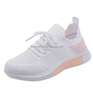 Zapatos de <span class=keywords><strong>vestir</strong></span> informales de punto con mosca de estilo coreano para <span class=keywords><strong>mujer</strong></span>, mocasines de tendencia a la moda, <span class=keywords><strong>zapatillas</strong></span> deportivas para niñas - Product Image 2