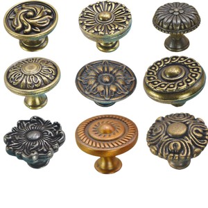 Furniture Handle And <b>Knob</b> Zinc Alloy Round Traditional Drawer Pull Head Durable Home Decoration - Product Image 1