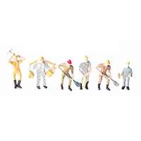 Ensemble de construction ferroviaire en plastique coloré, figurines miniatures d'architectes pour table de sable, échelle 1:1