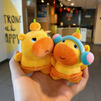 Niedlicher Capybara Lulu Weicher Baumwoll-Plüsch-Anhänger Mini Stofftier Taschenanhänger Schlüsselanhänger Ornament Geschenk 11-30cm