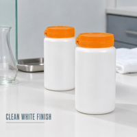 Flacon HDPET de 160 ml avec bouchon inviolable et pulvérisateur à pompe, pour vitamines, suppléments, capsules et comprimés, emballage personnalisé en couleur