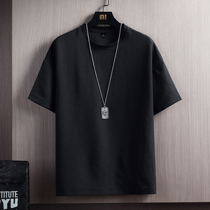 Camicia Estiva in <span class=keywords><strong>Lino</strong></span> per <span class=keywords><strong>Uomo</strong></span>, <span class=keywords><strong>T</strong></span>-<span class=keywords><strong>Shirt</strong></span> Personalizzata Oversize in Jersey, Casual in Poliestere Tinta Unita con Stampa Serigrafica, Produttore di <span class=keywords><strong>T</strong></span>-<span class=keywords><strong>Shirt</strong></span> - Product Image 4