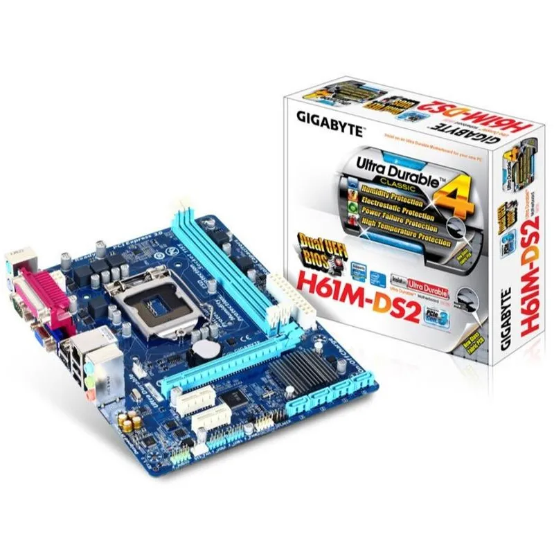 used small gigabyte h61m motherboard lga1155 H61m S2PH pc and laptop motherboards h61 motherboard gaming h81 for computer