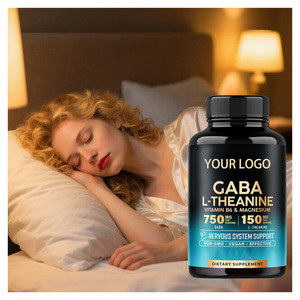 Cápsulas de Magnesio Personalizables OEM/ODM para Dormir, 750 <span class=keywords><strong>mg</strong></span> de GABA, 150 <span class=keywords><strong>mg</strong></span> de L-Teanina, Vitamina <span class=keywords><strong>B6</strong></span>, Multivitamínico para Adultos, 60 Cápsulas/Botella - Product Image 1