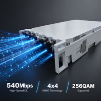 Estación Base Integrada LTE FDD para Exteriores de Alta Potencia 4x40W 160W, BBU+RRU ENodeB 4x4 MIMO 540Mbps 5G Actualizable de Largo Alcance FWA