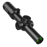 Lunette de visée compacte OEM ODM HD 1.2-6X24 FFP avec réticule gravé R/G illuminé, verre anti-reflet, verrouillage et réinitialisation, pour la chasse