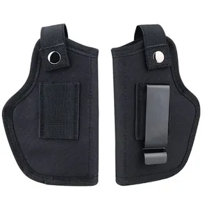 Funda de pistola táctica oculta, Clips universales para cinturón de cintura, bolsa de soporte interior IWB de nailon con bolsa para revista