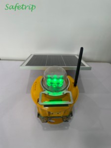 Luz de umbral de pista portátil con certificación ICAO Safetrip, alimentada por energía solar/batería, luz LED verde unidireccional para <span class=keywords><strong>aeropuerto</strong></span> - Product Image 5