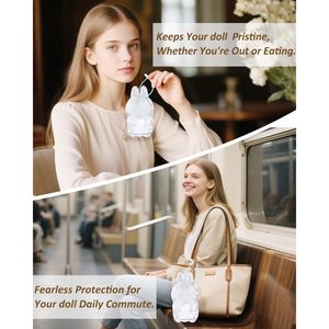 Cho Labubu 15Cm Uống Cup Sưu Tập Trường Hợp Cứng PVC Bảo Vệ Với Mang Theo Dây Đeo Đồ Chơi Hình Hiển Thị Trường Hợp 5.9 Inch Tương Thích - Product Image 1