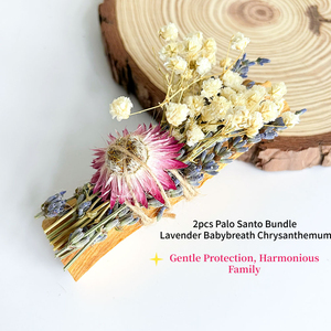 Paquete de Madera Sagrada de <span class=keywords><strong>Palo</strong></span> <span class=keywords><strong>Santo</strong></span> de Alta Resina con Flores de Lavanda, <span class=keywords><strong>Romero</strong></span> <span class=keywords><strong>y</strong></span> Varillas de Incienso de Cristal para Purificar, Limpiar <span class=keywords><strong>y</strong></span> Curar - Product Image 6