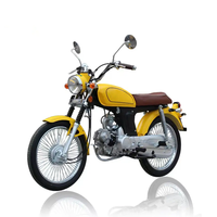 Moto à essence automatique 110cc bon marché, nouvelle et populaire, sécurité, démarrage au kick, monocylindre, moteur à essence