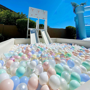 Kommerzielles Bällebad für Partys Kinder-Softplay Doppelrutsche Schaumstoff Weißes Bällebad - Product Image 6
