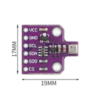 Modul Sensor Digital 4 in 1 MEMS BME680 BME688 untuk Suhu, Kelembapan, Tekanan, dan Ketinggian Tinggi dengan Akurasi Tinggi untuk Gas