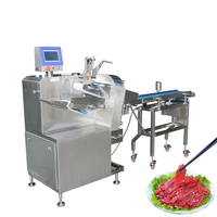 Convoyeur à bande en acier inoxydable Machine à fileter la poitrine de poulet petite poitrine de poulet trancheuse à viande horizontale Steak Bacon