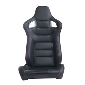 Nouveau siège sport universel Recaro inclinable rapidement en fibre de carbone, cuir, tissu et maille avec renfort de dossier de course - Product Image 4