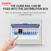 Voltmètre ampèremètre numérique sur rail DIN 220V/380V, moniteur de panneau numérique 0-99,9 ampères, relais avec module électronique CT externe